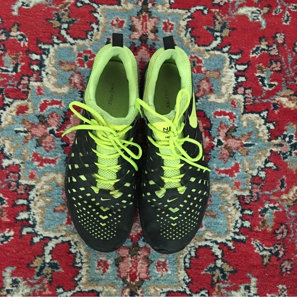 Nike Mens Free Trainer 5.0 Style 579809-002 Black Volt Running Shoes Sneakers 13 - Picture 10 of 11